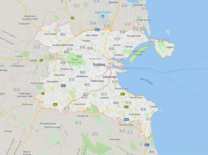 Distretti e Mappa di Dublino Distretti e Mappa di Dublino