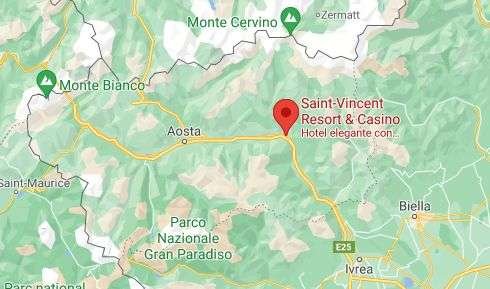 Mappa Casinò Saint-Vicent