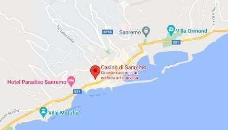 Mappa Casinò di Sanremo