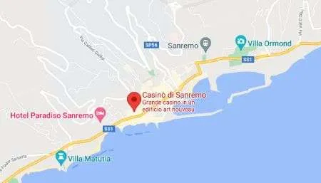Mappa Casinò di Sanremo