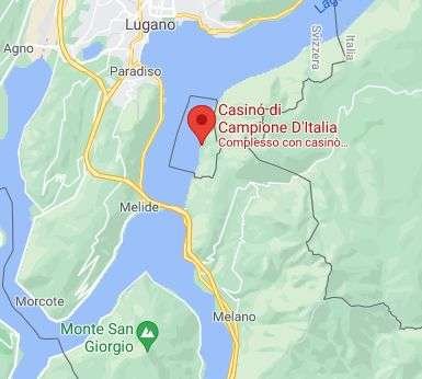 Mappa Casinò Campione Italia