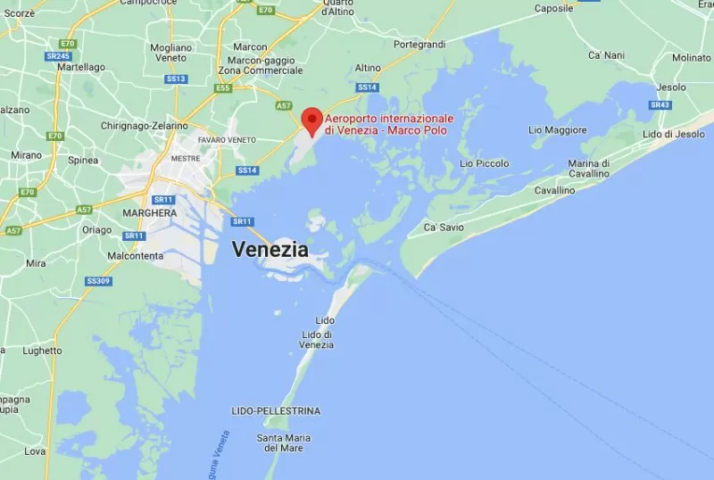 Mappa Posizione Aeroporto Venezia